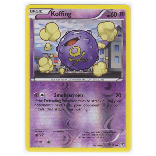 Pokemon - Black & White - Plasma Storm (Reverse Holo) - Koffing - 57/135