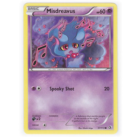 Pokemon - Black & White - Legendary Treasures - Misdreavus - 57/113