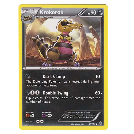 Pokemon - XY - Flashfire - Krokorok - 57/106