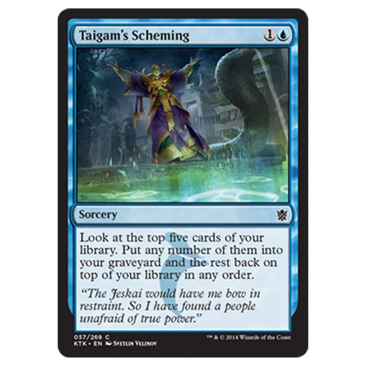 Magic the Gathering - Khans Of Tarkir - Taigams Scheming - 57/269