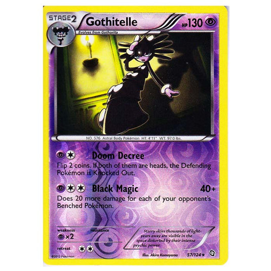 Pokemon - Black & White - Dragons Exalted - (Reverse Holo) Gothitelle - 57/124