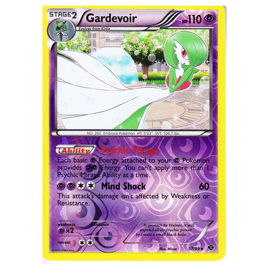 Pokemon - Black & White - Next Destinies - (Reverse Holo) Gardevoir 57/99