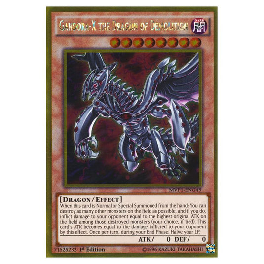 Yu-Gi-Oh! - Yu-Gi-Oh! The Dark Side of Dimensions Movie Pack - Gold Edition - Gandora-X the Dragon of Demolition (Gold Rare) MVP1-ENG49