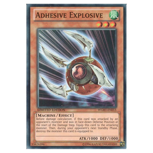 Yu-Gi-Oh! - War of the Giants Reinforcements - Adhesive Explosive (Super Rare) WGRT-EN015