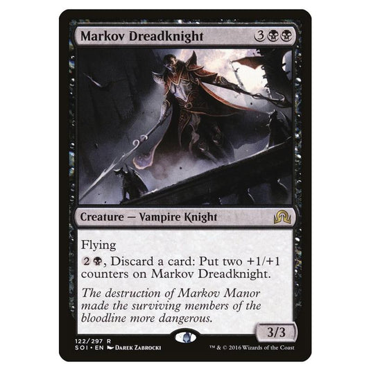 Magic the Gathering - Shadows over Innistrad - Markov Dreadknight - 122/297