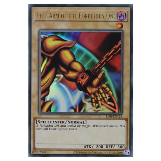 Yu-Gi-Oh! - Legend of Blue Eyes White Dragon (25th Anniversary Edition) - Left Arm of the Forbidden One (Ultra Rare) - LOB25-EN123