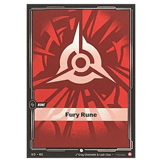 Riftbound: League of Legends TCG - Spiritforged - Fury Rune - R01/221