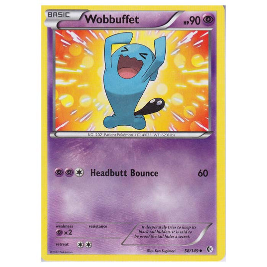 Pokemon - Black & White - Boundaries Crossed - Wobbuffet 58/149