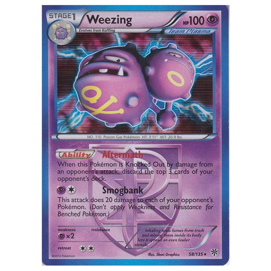 Pokemon - Black & White - Plasma Storm - Weezing - 58/135