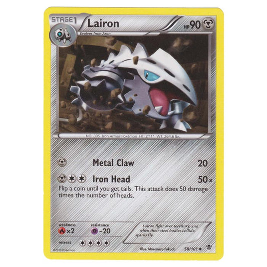 Pokemon - Black & White - Plasma Blast - Lairon - 58/101