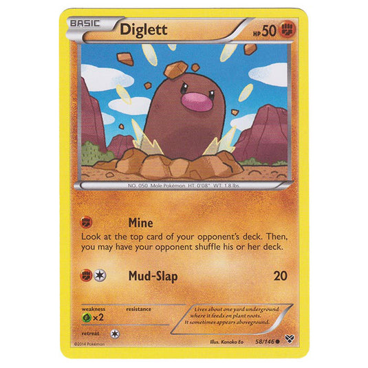 Pokemon - XY Base Set - Diglett - 58/146