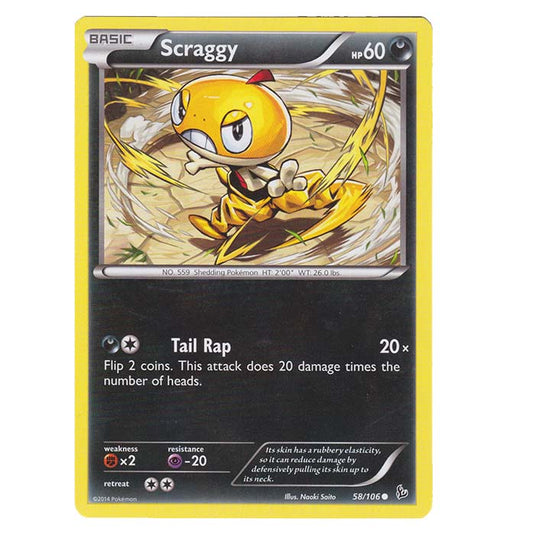 Pokemon - XY - Flashfire - Scraggy - 58/106