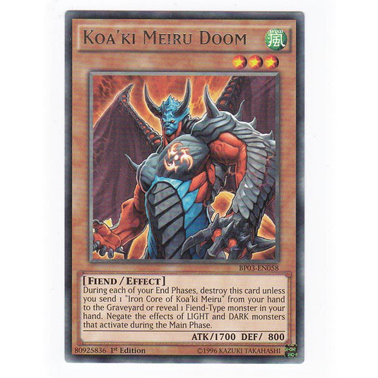 Yu-Gi-Oh! - Battle Pack 3 - Koa'ki Meiru Doom - 58/237