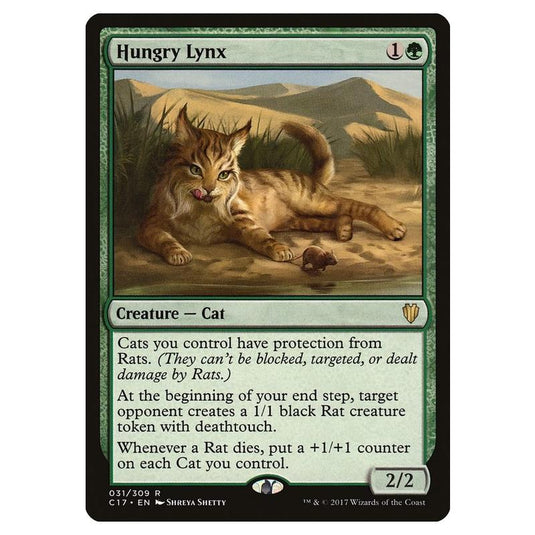 Magic The Gathering - Commander 2017 - Hungry Lynx - 031/309