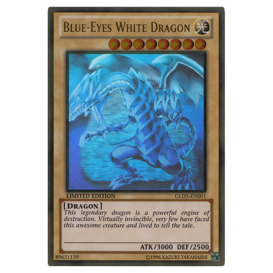 Yu-Gi-Oh! - Gold Series - Haunted Mine - Blue-Eyes White Dragon (Ghost/Gold Rare) GLD5-EN001