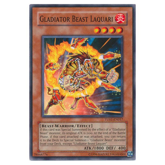 Yu-Gi-Oh! - Turbo Pack - Booster One - Gladiator Beast Laquari (Common) TU01-EN017