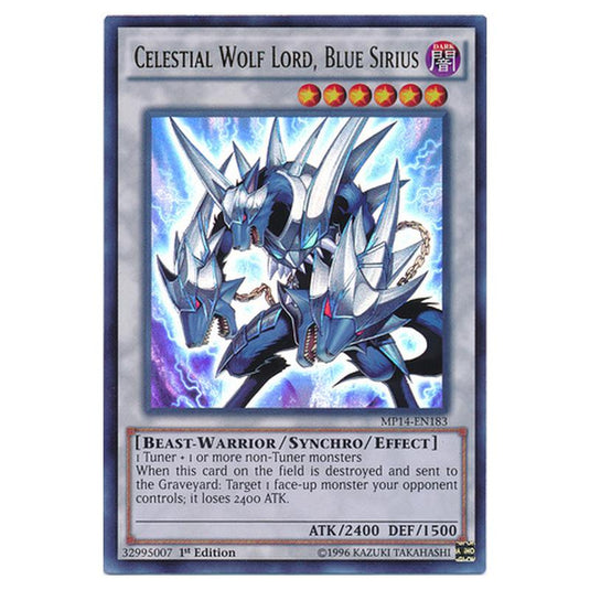 Yu-Gi-Oh! - 2014 Mega-Tin Mega Pack - Celestial Wolf Lord, Blue Sirius (Ultra Rare) MP14-EN183