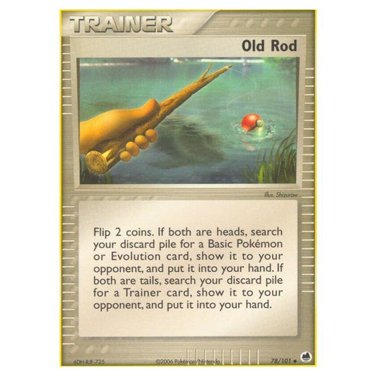 Pokemon - EX Dragon Frontiers - Old Rod - 078
