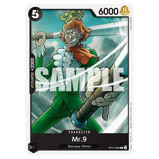 One Piece - OP14 - The Azure Sea's Seven - Mr.9 - OP14-095