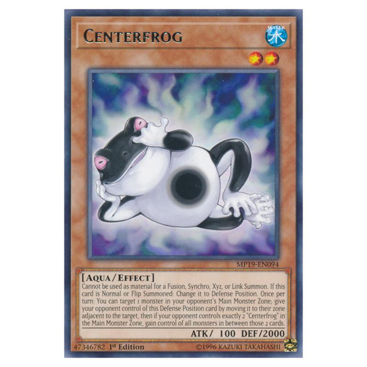 Yu-Gi-Oh! - 2019 Gold Sarcophagus Tin Mega Pack - Centerfrog (Rare) MP19-EN094