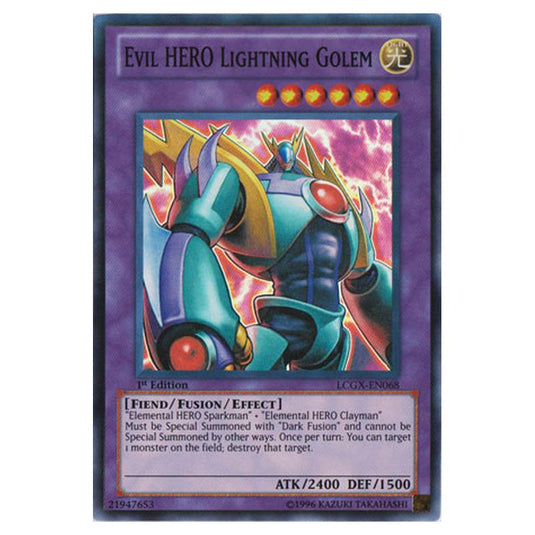 Yu-Gi-Oh! - Legendary Collection 2 - The Duel Academy Years Mega Pack - Evil HERO Lightning Golem (Super Rare) LCGX-EN068
