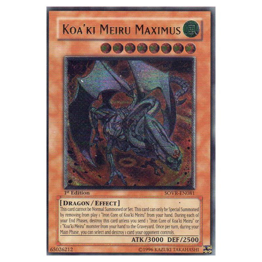 Yu-Gi-Oh! - Stardust Overdrive - Koa'ki Meiru Maximus (Ultimate Rare) SOVR-EN081