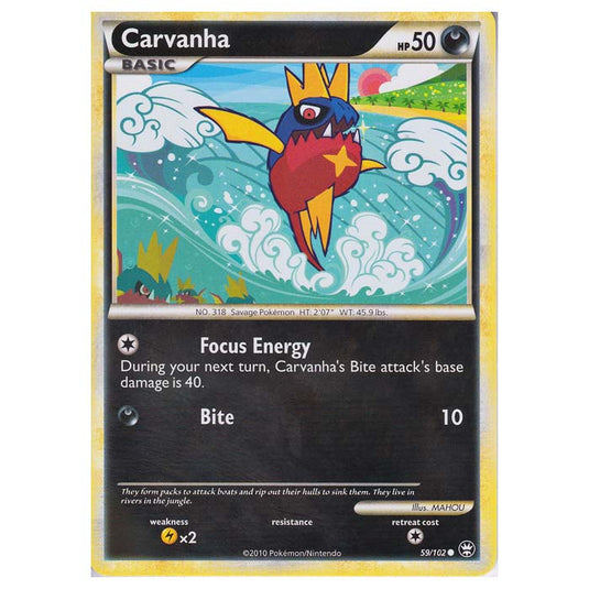 Pokemon - HGSS - Triumphant - Carvanha 59/102