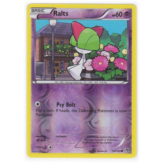 Pokemon - Black & White - Plasma Storm (Reverse Holo) - Ralts - 59/135