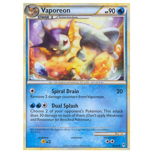 Pokemon - Call of Legends - Vaporeon 52/95