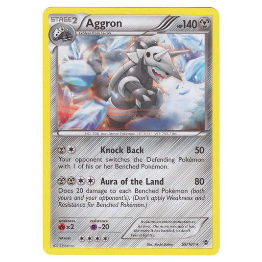 Pokemon - Black & White - Plasma Blast - Aggron - 59/101