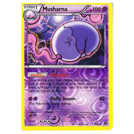 Pokemon - Black & White - Next Destinies - (Reverse Holo) Musharna 59/99