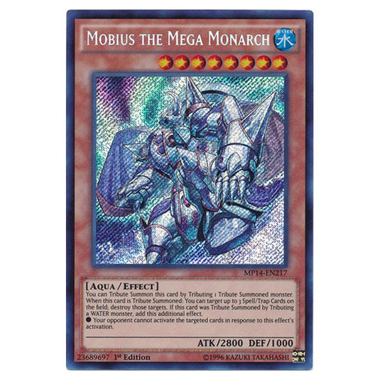 Yu-Gi-Oh! - 2014 Mega-Tin Mega Pack - Mobius the Mega Monarch (Secret Rare) MP14-EN217