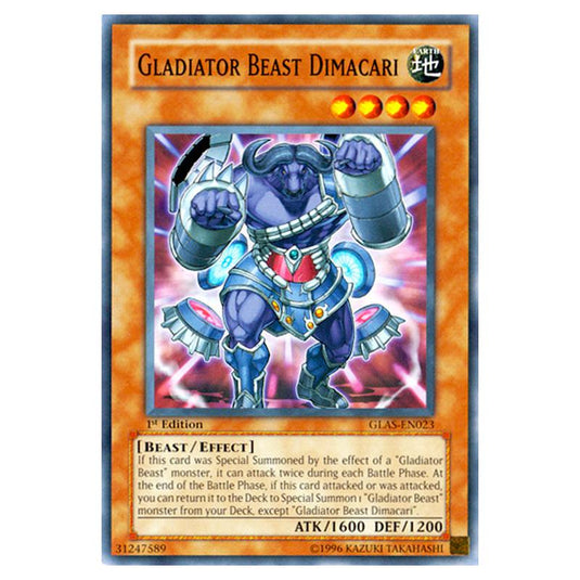 Yu-Gi-Oh! - Gladiator\'s Assault - Gladiator Beast Dimacari (Common) GLAS-EN023