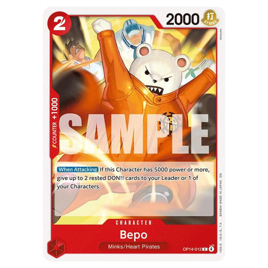 One Piece - OP14 - The Azure Sea's Seven - Bepo - OP14-012
