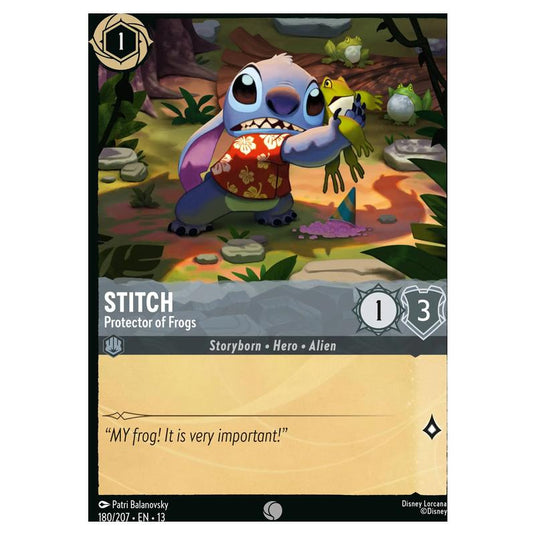 Lorcana - Attack of the Vine! - Stitch - Protector of Frogs (Common) - 180/207