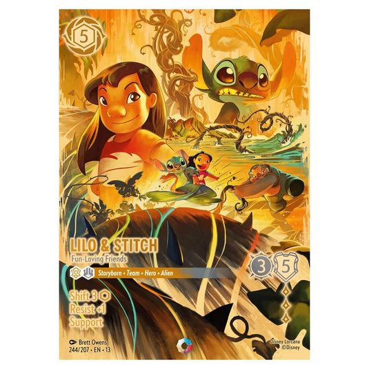 Lorcana - Attack of the Vine! - Lilo & Stitch - Fun-Loving Friends (Iconic) - 244/207