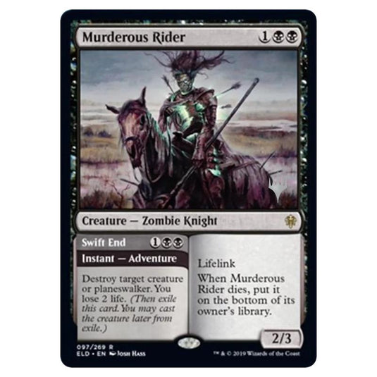 Magic The Gathering - Throne of Eldraine Promos - Murderous Rider // Swift End - 097/269