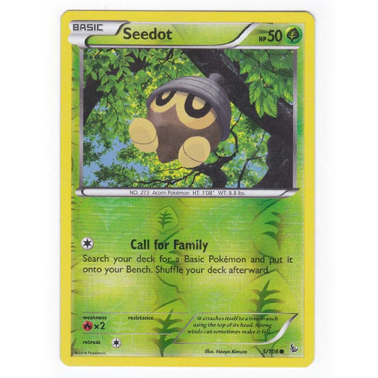 Pokemon - XY - Flashfire - (Reverse Holo) Seedot - 5/106