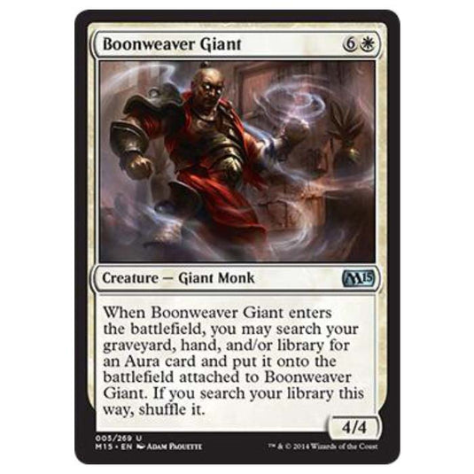 Magic the Gathering - M15 Core Set - Boonweaver Giant - 5/269