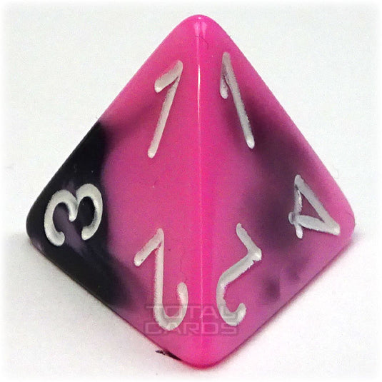 Chessex - Gemini 16mm D4 - Black-Pink w/White