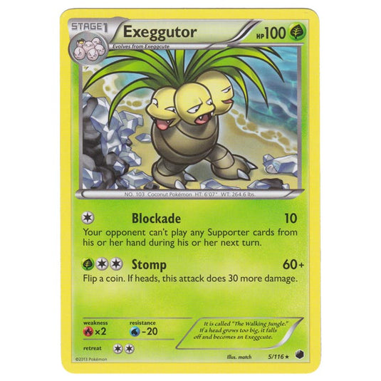 Pokemon - Black & White - Plasma Freeze - Exeggutor - 005/116