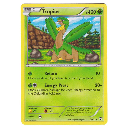 Pokemon - Black & White - Plasma Blast - Tropius - 005/101