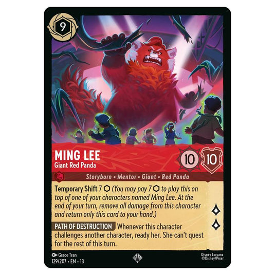 Lorcana - Attack of the Vine - Ming Lee - Giant Red Panda (Super Rare) - 129/207