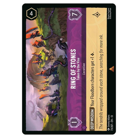 Lorcana - Attack of the Vine - Ring of Stones - Taken by the Vine (Rare) - 73/207