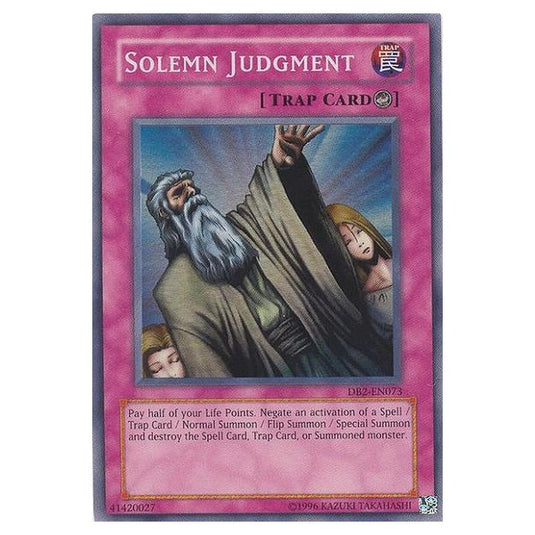 Yu-Gi-Oh! - Dark Beginning 2 - Solemn Judgment (Super Rare) DB2-EN073