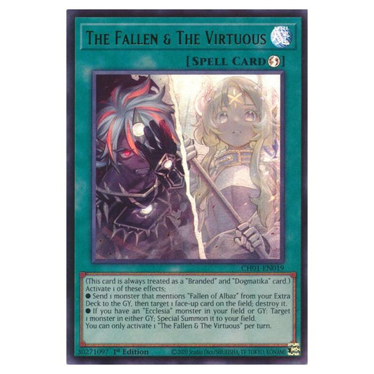 Yu-Gi-Oh! - The Chronicles Deck - The Fallen & The Virtuous - The Fallen & The Virtuous (Ultra Rare) - CH01-EN019