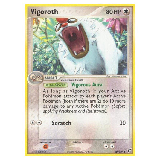 Pokemon - EX Deoxys - Vigoroth - 050/107