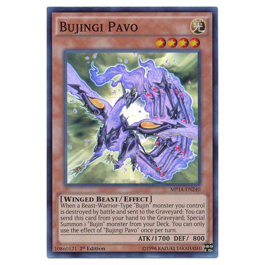 Yu-Gi-Oh! - 2014 Mega-Tin Mega Pack - Bujingi Pavo (Super Rare) MP14-EN240