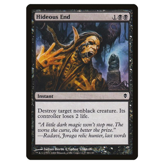 Magic The Gathering - Zendikar - Hideous End - 98/249 (Foil)