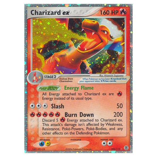 Pokemon - EX Series - FireRed & LeafGreen - Charizard ex - 105/112